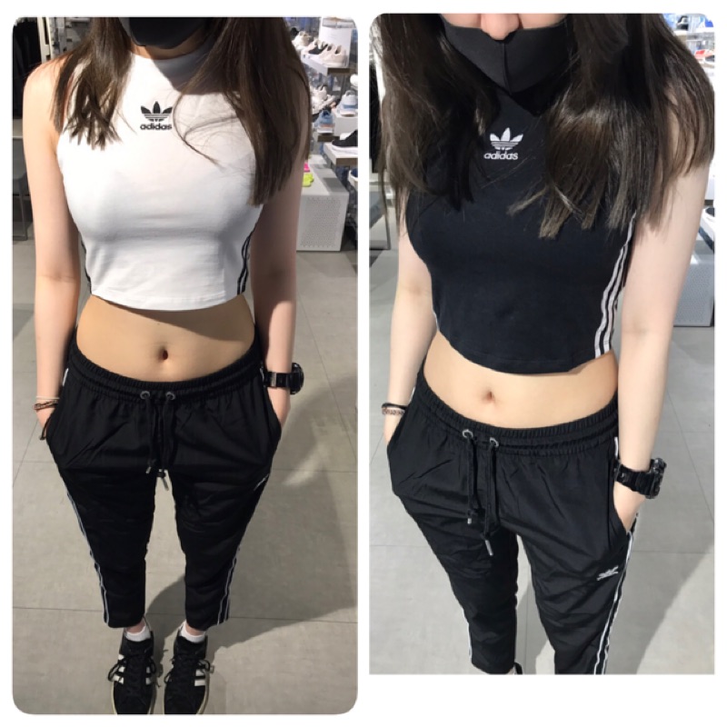 KK♦️現貨Adidas 愛迪達女生短版背心cy4745 cy4746 | 蝦皮購物