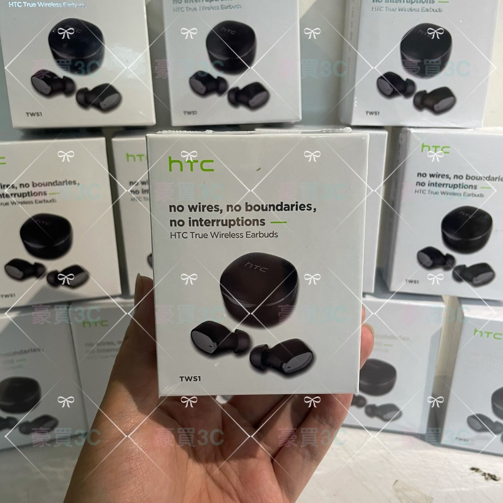 🔥現貨免運🔥HTC 馬卡龍真無線藍牙耳機 黑色/白色 現貨供應 出貨附發票 宏達電 TWS 馬卡龍藍芽耳機 藍牙耳機