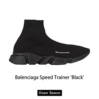all black balenciaga speed runners