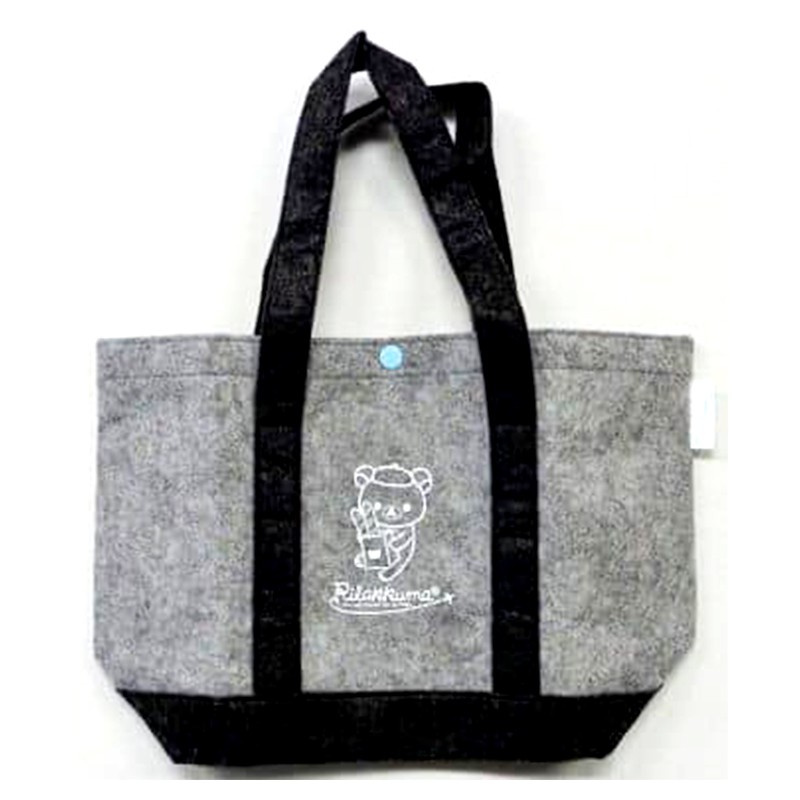 🍓寶貝日雜包🍓日本雜誌附錄 Rilakkuma 懶懶熊 拉拉熊毛氈手提包 托特包 便當包 午餐包
