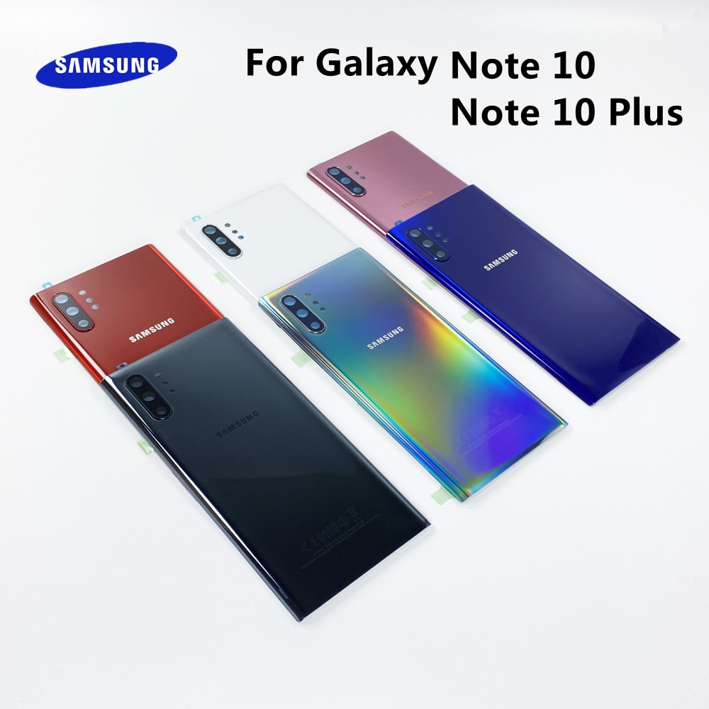 現貨新品兼容 Samsung 三星 Galaxy Note 10 NOTE10+ Plus後蓋門電池蓋帶相機鏡頭和不干膠