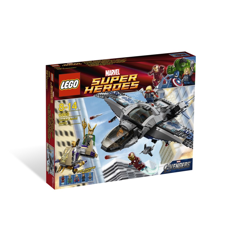 此組現宅配【超級細胞】樂高 LEGO 6869 昆式戰機 鋼鐵人 索爾 洛基 復仇者聯盟