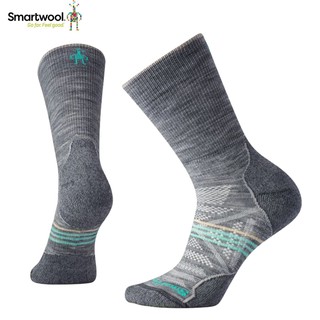【SmartWool 美國】女款 PhD戶外輕量避震中長襪 淺灰/S M 登山襪/健行襪/運動襪 SW001311039