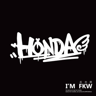 反光屋FKW MSX CBR 本田 CRV HRV MONKEY FIT HONDA 通用 塗鴉風格 反光貼紙 車貼