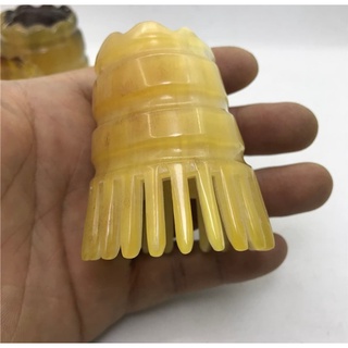 [妮妮百貨臺灣出貨]經絡/舒緩/圓筒型牛角按摩洗頭洗髮梳子/頭部點穴疏通經絡頭療神器/美髮院頭皮刮痧按摩牛角梳/交換禮物