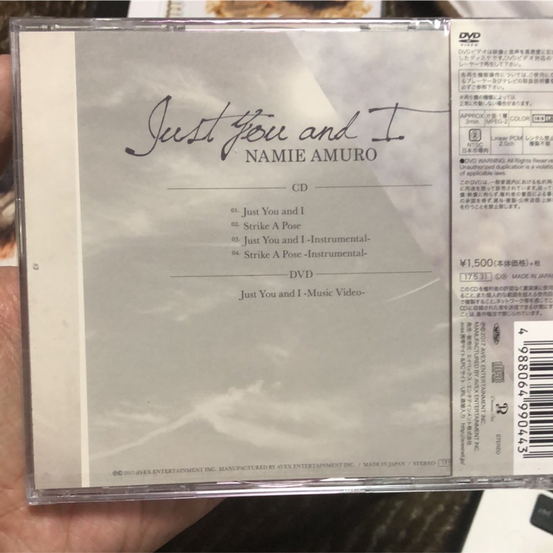 安室奈美惠just You And I 日版單曲cd Dvd 蝦皮購物