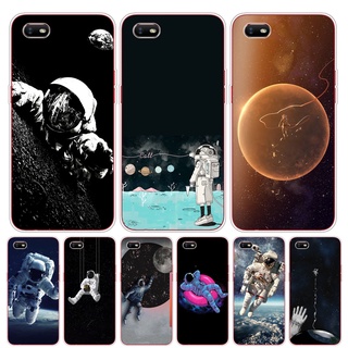 Oppo a1k A12 a12e a15 NASA 月球上的宇航員軟矽膠 TPU 外殼手機殼保護套