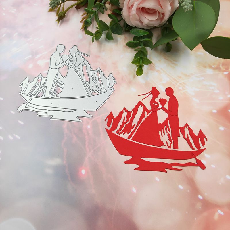 Love 刀模船夫婦金屬切割模具模板拼貼diy 相冊紙卡 蝦皮購物