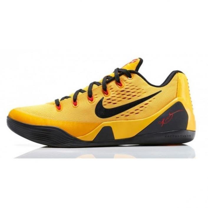 Nike Kobe 9 EM Low Bruce Lee 653972-700 黃黑紅 李小龍 US10