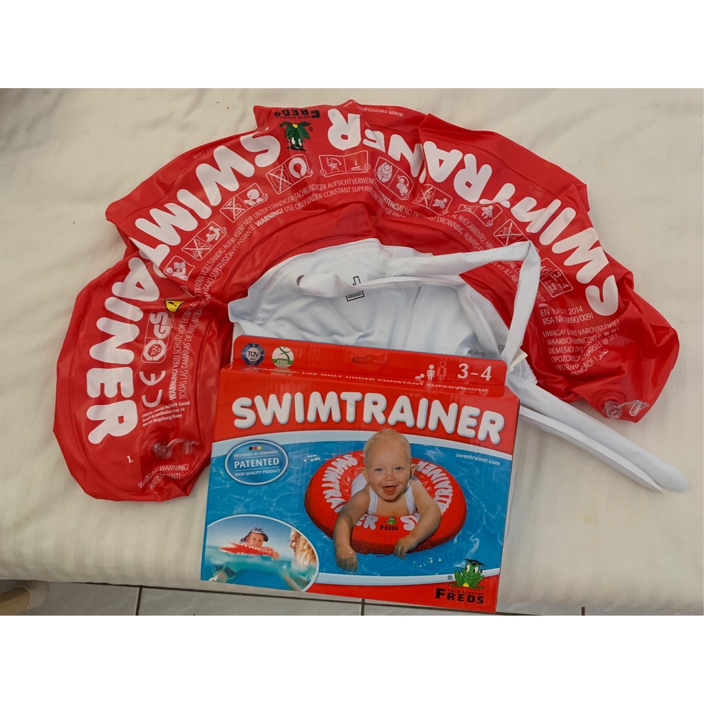 正品二手 FREDS 德國 SWIMTRAINER 嬰幼兒趴式學習游泳圈