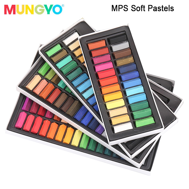 Mungyo 盟友MPS系列24/32/48/64色軟性彩色粉筆繪畫色粉筆