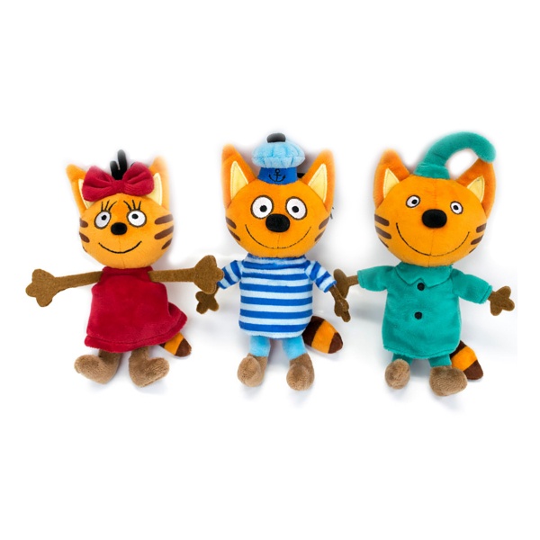 綺奇貓 KID-E-CATS 小絨毛娃娃組 糖果 餅乾 布丁 全三款 兒童玩具 豬帽子模型玩具