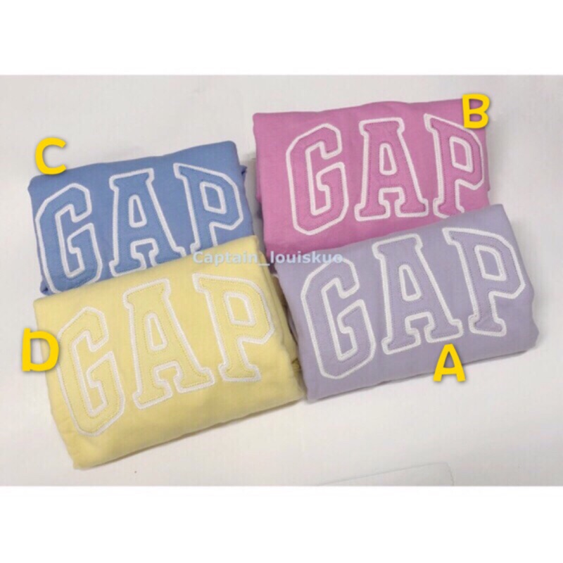 附提袋，全新Gap女生薄款帽T 限定粉黃色🔥🔥正品代購