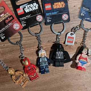 美國百分百【全新真品】LEGO 樂高 KEYCHAIN 鑰匙圈 玩偶 公仔 英雄 迪士尼 星際大戰 AD39