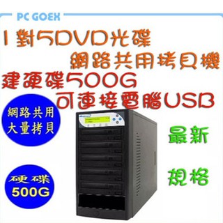 宏積 Vinpower 1對5DVD光碟 網路共用 拷貝機 對拷機 CKV-DVDNET5S-P Pcgoex 軒揚