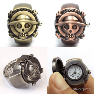 LST 戒指錶男海賊王動漫手指錶女學生手錶創意飾品石英錶趣味禮指環錶 XLRE