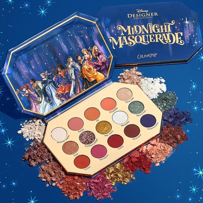 *九成新* Colourpop 迪士尼 公主系列 Midnight masquerade 眼影盤