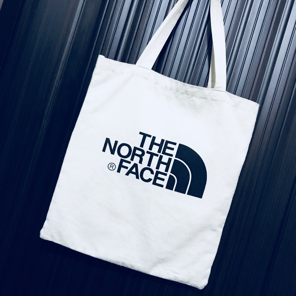 《全新》THE NORTH FACE 休閒帆布包 ♻️環保購物袋 文青包 復古隨身大LOGO 潮流 肩背包 手提包