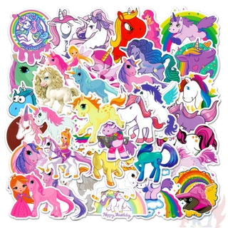 ❉ 彩色獨角獸 Unicorn 款式4 防水塗鴉貼紙 ❉ 50張入 潮流個性 摩托車機車電腦行李箱吉他貼紙