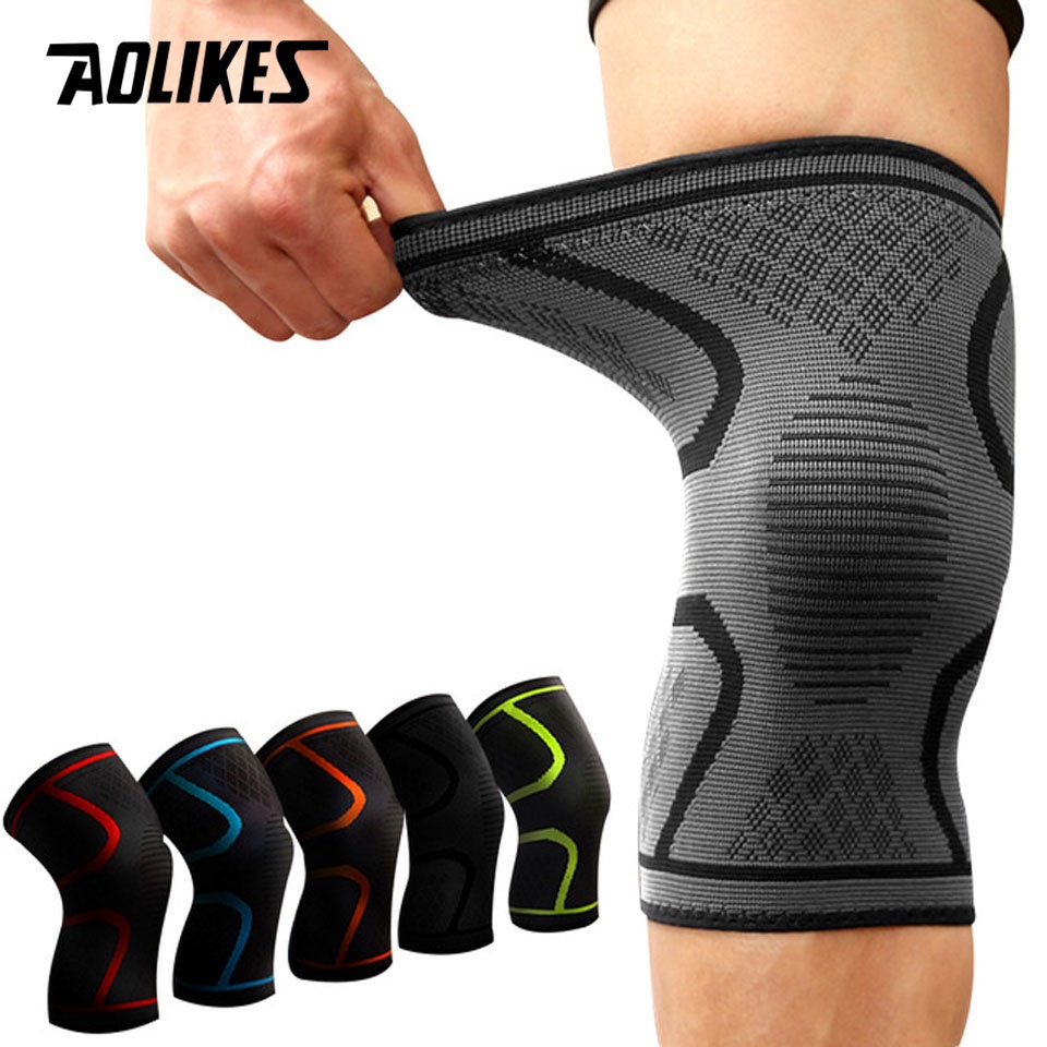Aolikes 1PC 彈性護膝運動健身護膝健身裝備髕骨支撐跑步籃球排球支撐