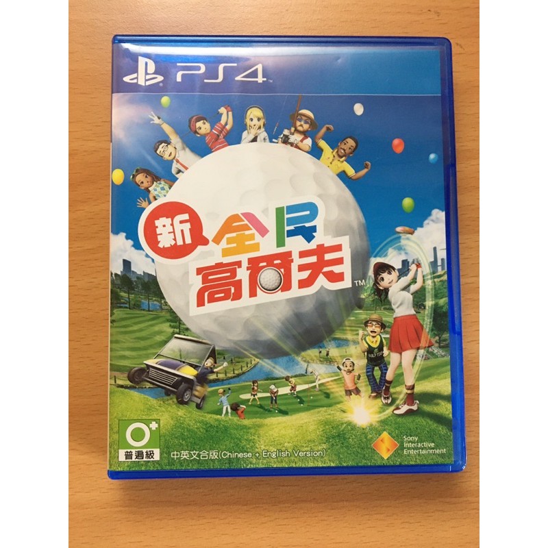 二手 新全民高爾夫 PS4光碟