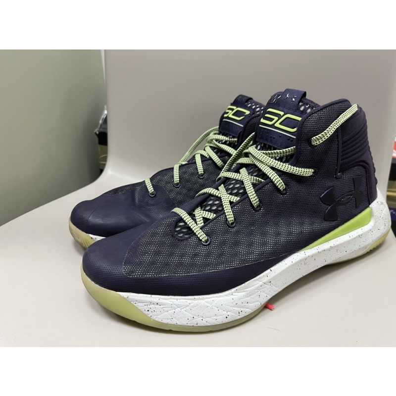 UA Curry 3.5代 us11.5 籃球鞋 紫色 nba 勇士 無鞋盒 極新 二手