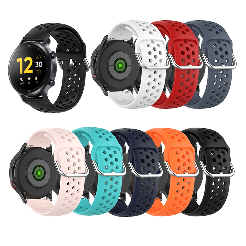 Realme Watch S Pro / Realme Watch S 矽膠替換腕帶 多氣孔 運動透氣 替換錶帶 手錶帶