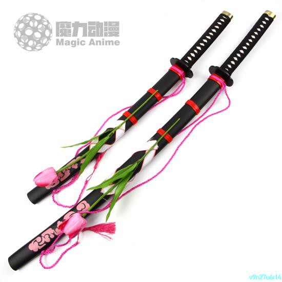 東方project周邊動漫cos道具魂魄妖夢白樓劍和樓觀劍木質刀 蝦皮購物