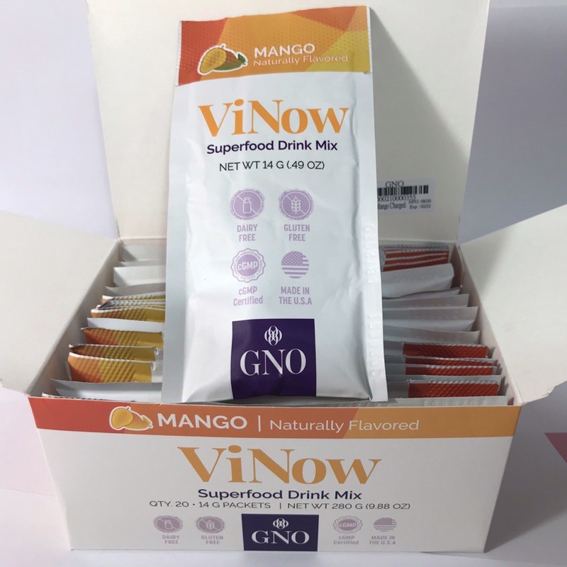 GNO ViNow 隨身包芒果口味穩定型米糠 盒裝 20日份