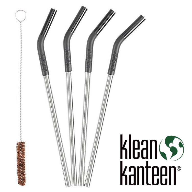 Klean Kanteen不鏽鋼吸管組/環保吸管/附清潔刷1支 5 Piece Straw Set KSTRAWBK 黑