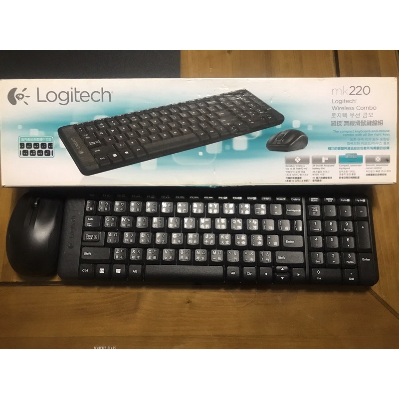 【Logitech 羅技】MK220 無線鍵盤滑鼠組