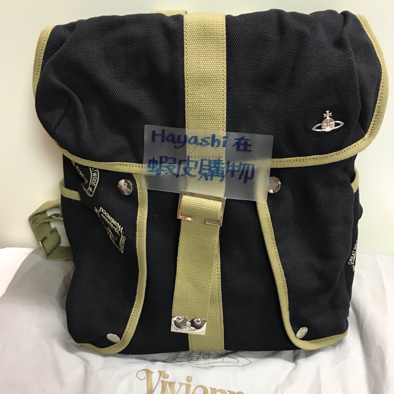 [二手] Vivienne Westwood 絕版 包裹 帆布 後揹包 後背包