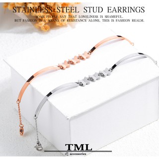 TML 簡約氣質蝴蝶手鍊 女款手環  鈦鋼手鍊 鋼手鍊(GS990)