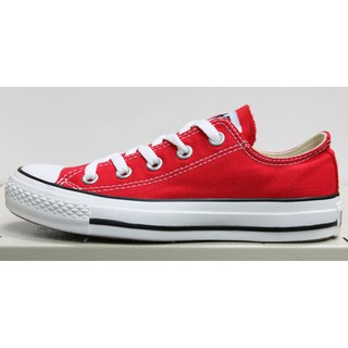 鞋大王Converse 紅色 基本款帆布鞋(兒童款)，可能會有脫膠問題或商品不完美【特價出清】755C