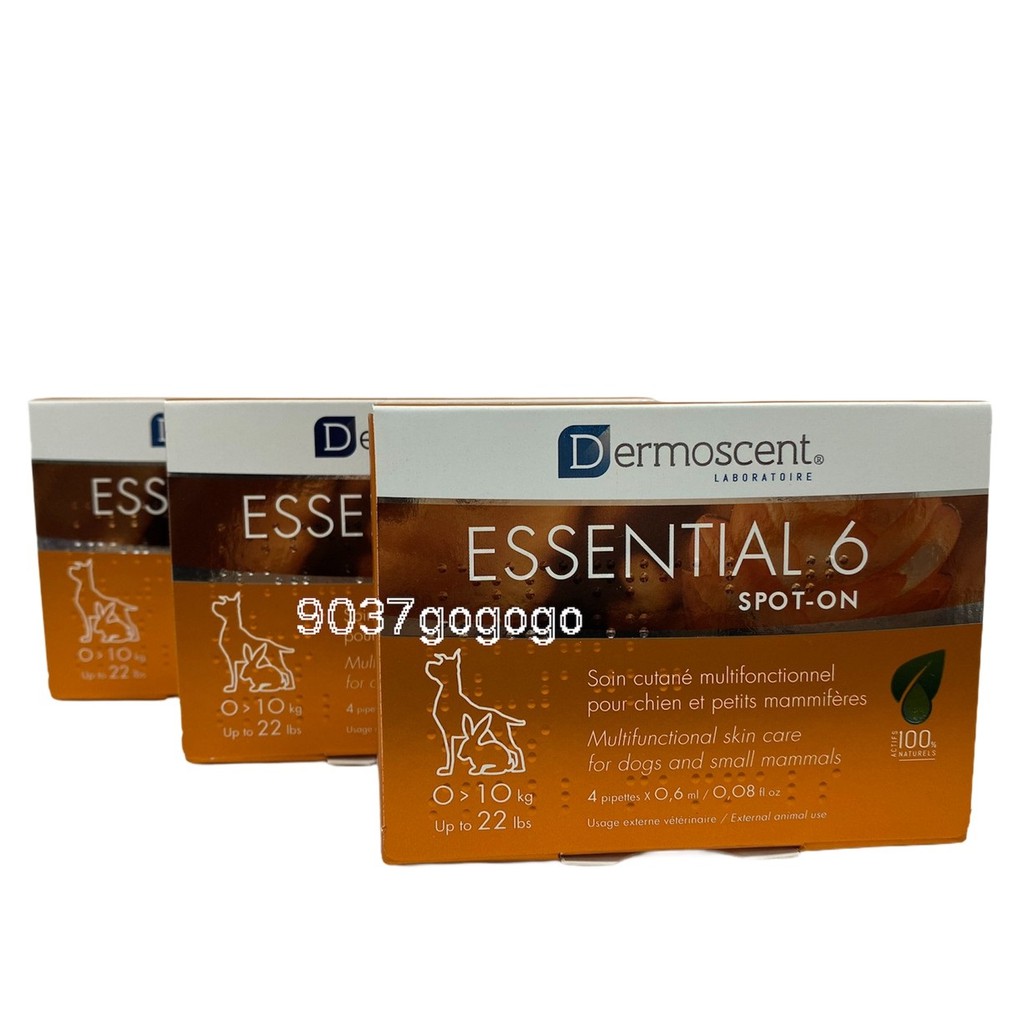小型犬用 0-10 公斤 Dermoscent Essential 6 黃金點 #3
