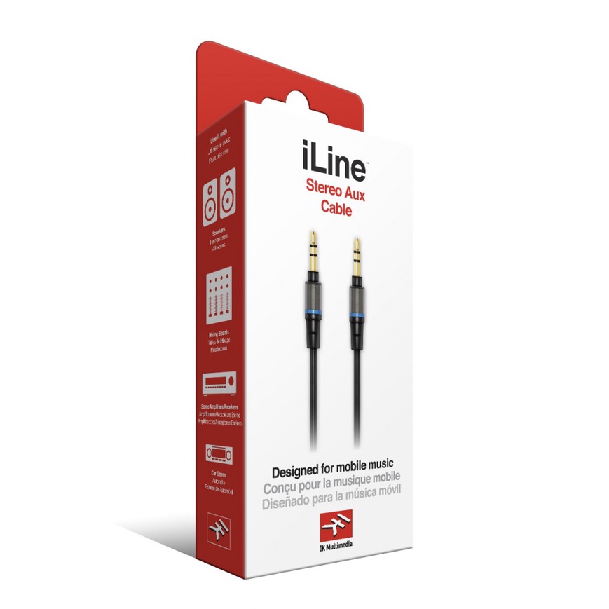義大利 iLine 音源線 3.5mm公對3.5mm公 (拆封福利品)