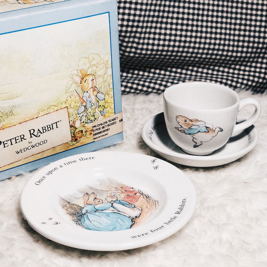 【Peter Rabbit by WEDGWOOD 】彼得兔小孩杯具組/餐具/茶具/盤子/英國製/比得兔/下午茶/陶瓷