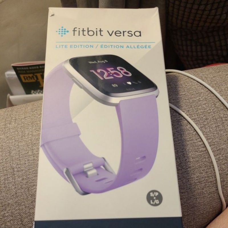 Fitbit Versa Lite 健康運動智慧手錶(公司貨) - 淺粉紫