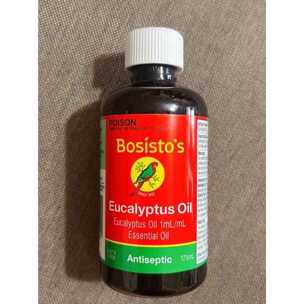 【澳洲 Bosisto's 】100%尤加利精油 175ml/瓶(廣口)貝思多紅鸚鵡 Bosistos