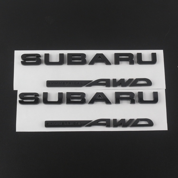 適用於斯巴魯SUBARU AWD WRX STI BRZ改裝車標中網標後尾字標車貼/個性車貼