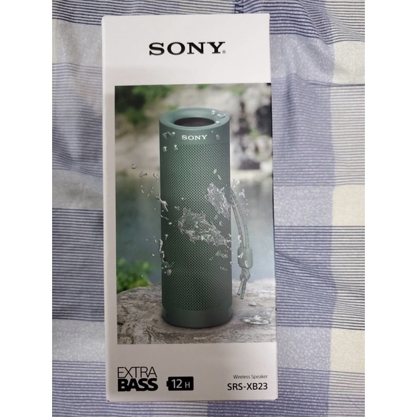 SONY 索尼 SRS-XB23 可攜式重低音無線藍芽音響-綠（正本/全新未拆）註冊後送統一超商商品卡200元