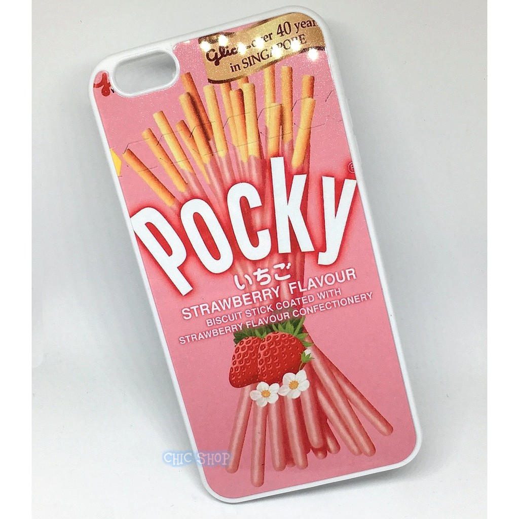 POCKY 草莓 粉紅 手機殼iPhone 7 6S 三星S7 Note SONY Z5 華碩 HTC 10 A9 M8