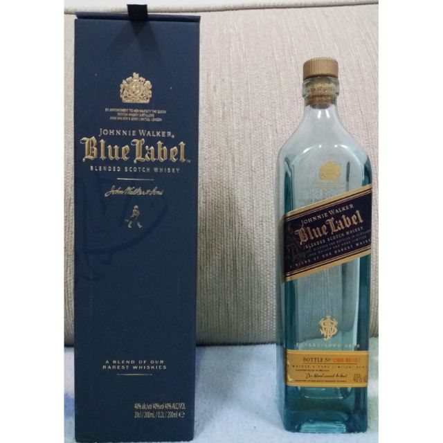 約翰走路藍標空酒瓶(200ml)/附盒裝