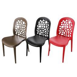聯府 峇里島休閒椅 (紅/黑/咖啡色) 塑膠椅/涼椅/休閒椅/餐椅/靠背椅RX3281