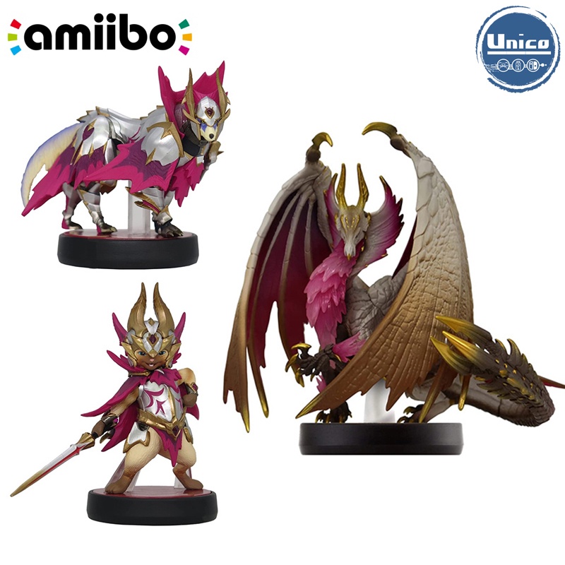 Switch 任天堂 魔物獵人 Amiibo 爵銀龍 加爾克 艾路 公仔 NS 魔物 破曉 臺灣公司貨