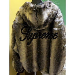 Suprize Store」Supreme Faux Fur Reversible Hooded Jacket 羊羔毛 