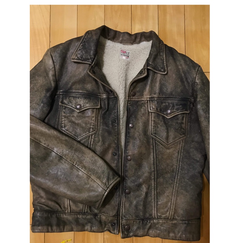 ［LVC ］ levis vintage clothing leather jacket 復古經典皮外套（m號）