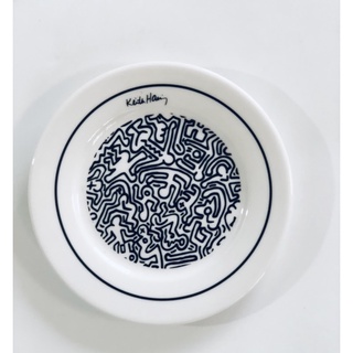 「普普風」Keith Haring黑白插畫Espresso 咖啡杯盤組
