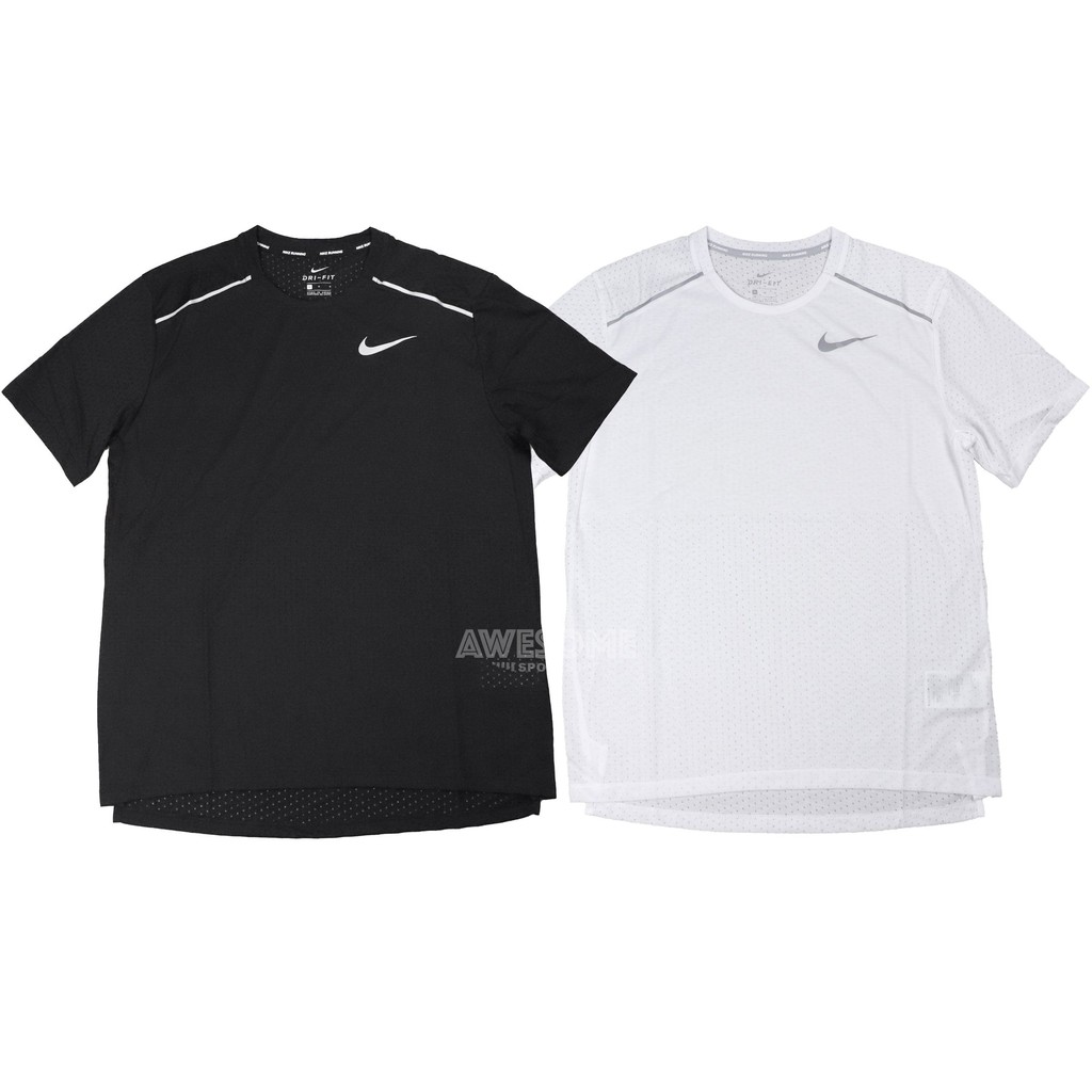 [歐鉉]NIKE DRY BREATHE TEE 慢跑 運動短袖 短T 男生 黑色 AQ9920-010 白色 100