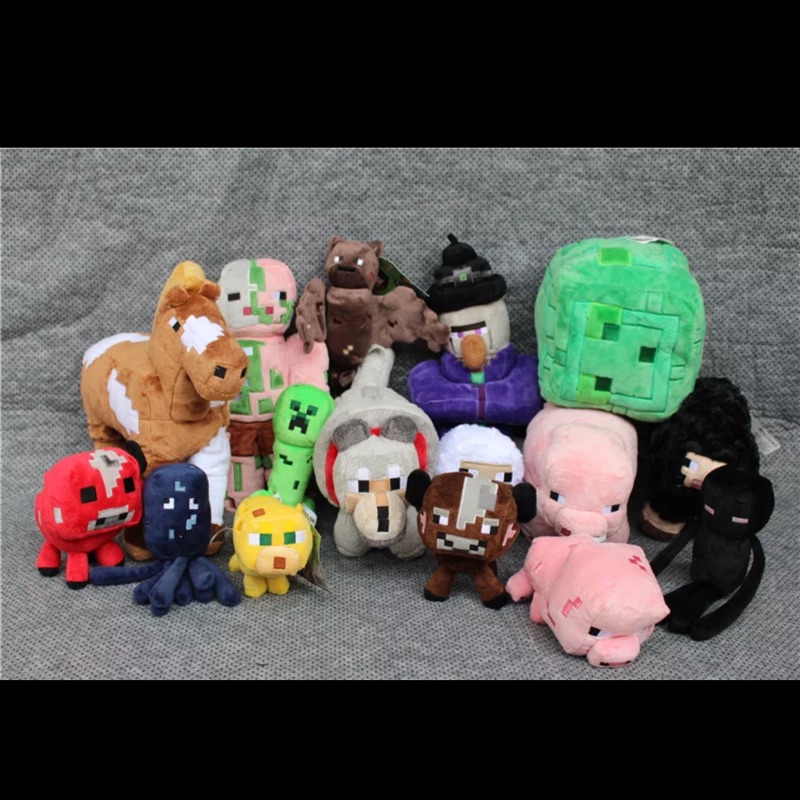 Minecraft 娃娃我的世界娃娃女巫苦力怕馬狼豬 蝦皮購物